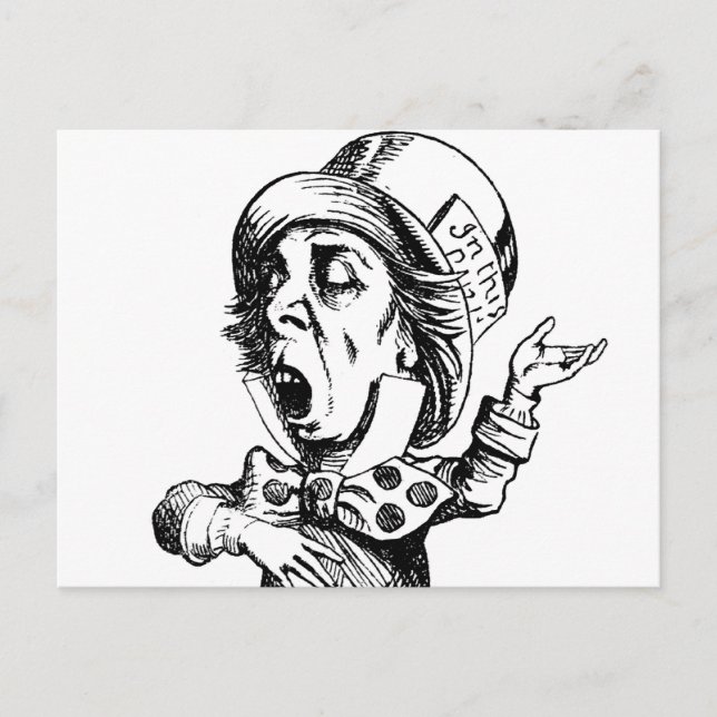 Mad Hatter Vykort (Framsida)
