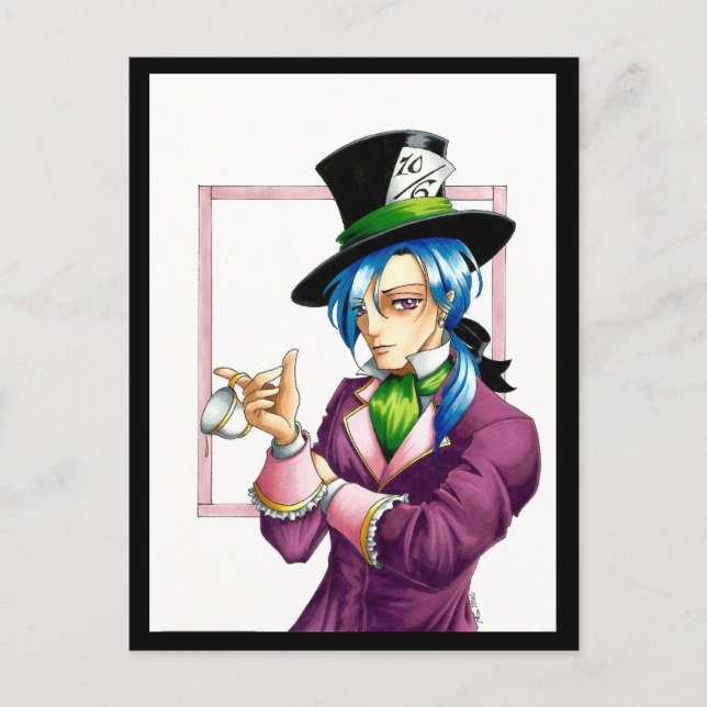 Mad Hatter Vykort (Framsida)