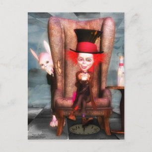 Mad Hatter-vykort Vykort