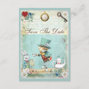 Mad Hatter Wonderland Baby Shower Spara datumet