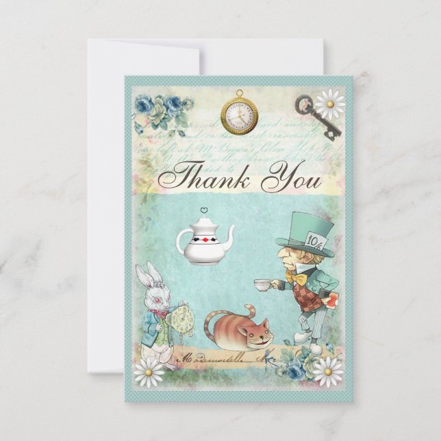 Mad Hatter Wonderland Tea Party Tack (Framsida)