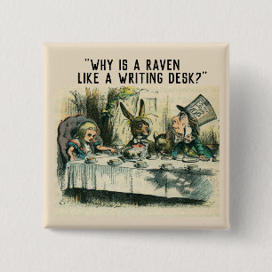 Mad Hatters gåva Knapp