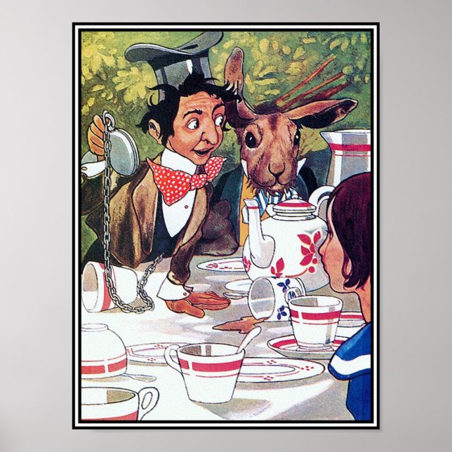 Mad Hatters Tea Party - Alice i underlandet Poster (Framsidan)