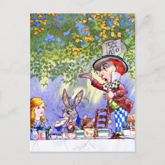 Mad Hatters Tea Party i Alice i underlandet Vykort
