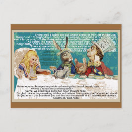 Mad Hatters Tea Party Inbjudan Vykort