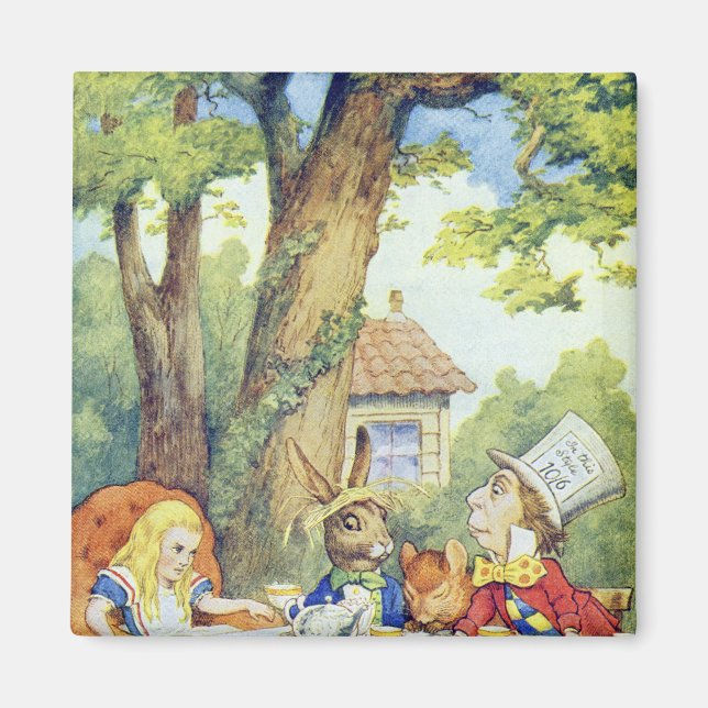 Mad Hatters Tea Party Magnet (Framsidan)