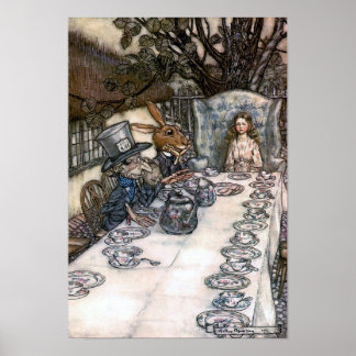 Mad Hatters Tea Party Poster