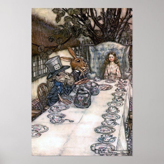 Mad Hatters Tea Party Poster (Framsidan)