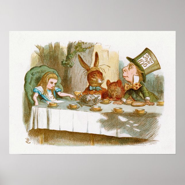 Mad Hatters Tea Party Poster (Framsidan)