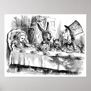 Mad Hatters Tea Party Poster