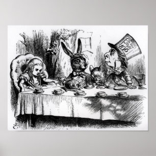 Mad Hatters Tea Party Poster