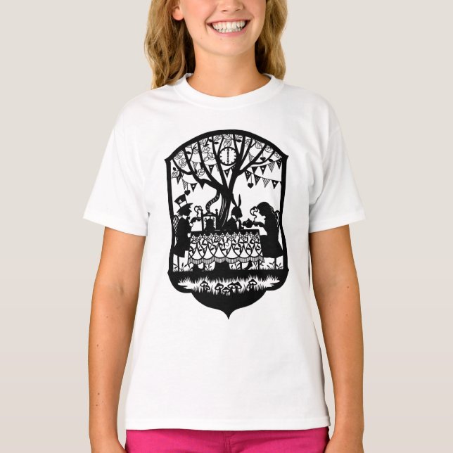 Mad Hatters Tea Party (transparent) T Shirt (Framsida)