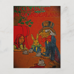 Mad Hatters Tea Party Vykort