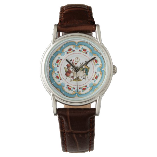 Mad Hatters Tea Party Women's Watch Armbandsur (Framsida)