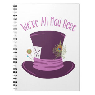 Mad Hatthat Anteckningsbok