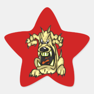 Mad Hund Stjärnformat Klistermärke