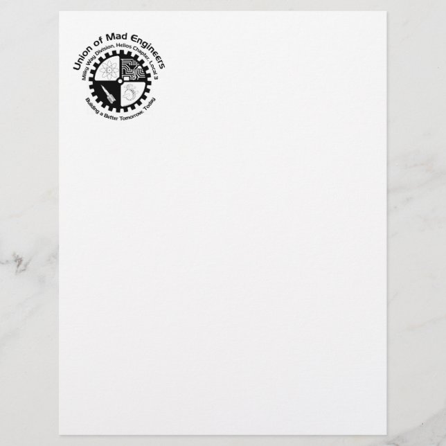 Mad Ingenjör Letterhead (Framsida)