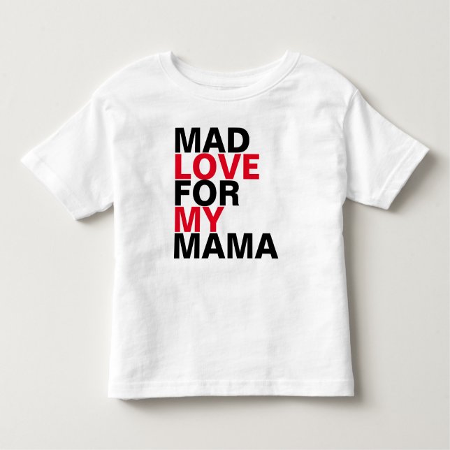 Mad Kärlek för Mamma T Shirt (Framsida)