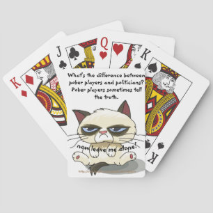"Mad Kat vs Poker-spelare och Politikar" Casinokort