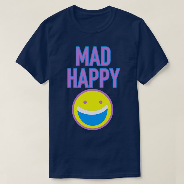 Mad Lycklig T Shirt (Design framsida)