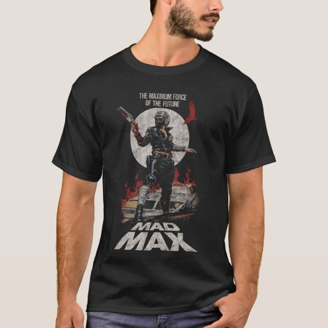 Mad Ma DISTRESSED Ma Rockatansky George Miller fri T Shirt (Framsida)