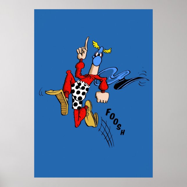 Mad Magazine Kapten Klutz Shirt Sticker Mask Poster (Framsidan)