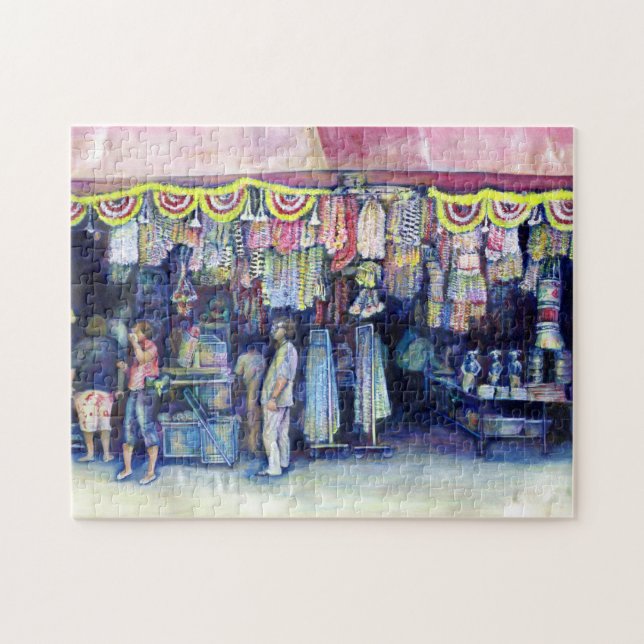 Mad Man on Market and Main, Singapore Pussel (Horisontell)