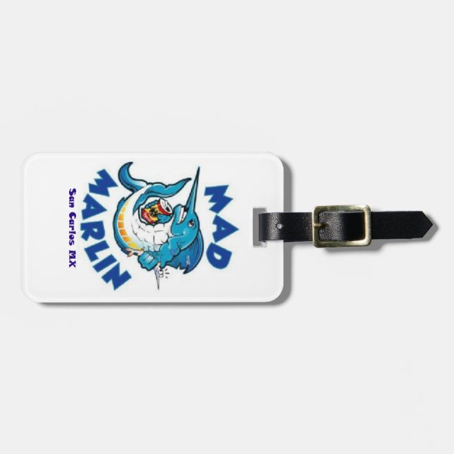 Mad Marlin Luggage Tag Bagagebricka (Horisontell Framsida)