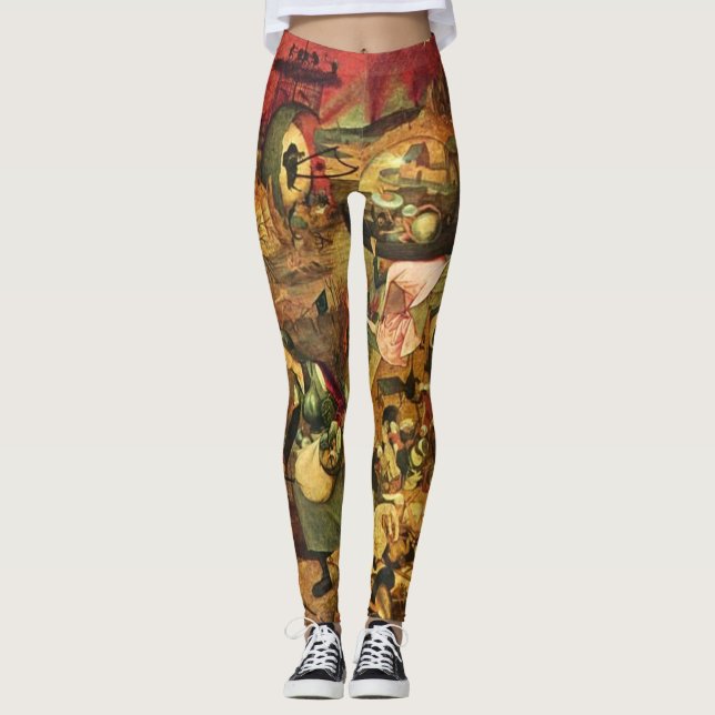 Mad Meg av Hieronymus Bosch Leggings (Framsida)