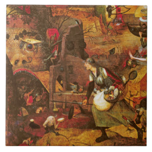 Mad Meg (Dull Gret), Pieter Bruegel Kakelplatta