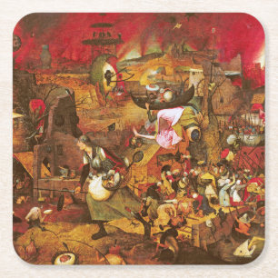 Mad Meg (Dull Gret), Pieter Bruegel Underlägg Papper Kvadrat