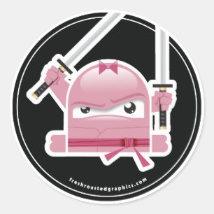 Mad Ninja Skills-dekal Runt Klistermärke