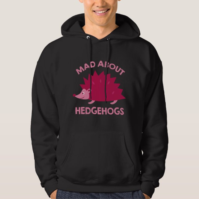 Mad Om Hedgehogs Hoodie (Framsida)