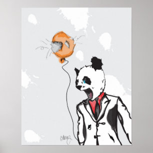 Mad Panda 16 tum x 20 tum Poster