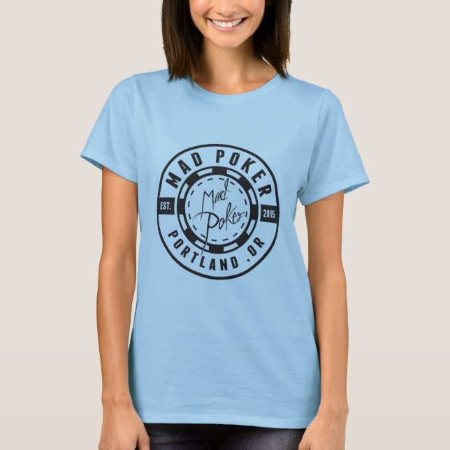 MAD Poker Bullet Logo Dam T-shirt (Framsida)
