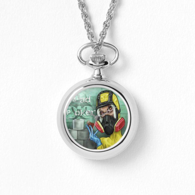 MAD Poker Covid Pazzo Logotyp Watch Armbandsur (Framsida)