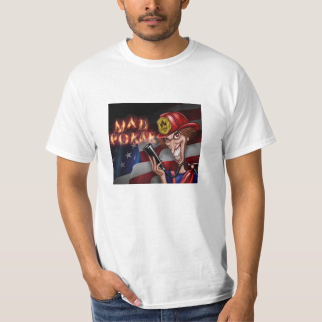 MAD Poker Fireman Manar Shirt T Shirt (Framsida)