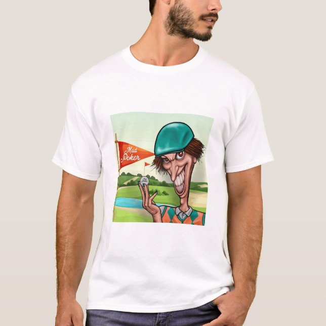 MAD Poker Golf Pazzo Manar-Shirt T Shirt (Framsida)