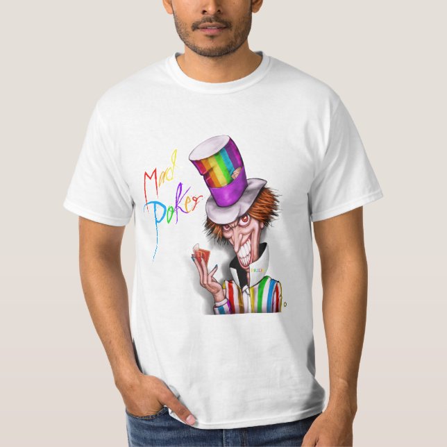 MAD Poker-Pridet Pazzo Manar-Shirt T Shirt (Framsida)