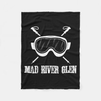 Mad river glen vermont rustic skidlare skidåkning fleecefilt