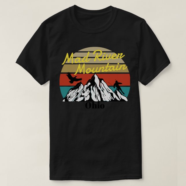 Mad River Mountain ski ski Ohio T Shirt (Design framsida)