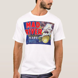 Mad River Pears - etikett för vintagefruktlåda Tee