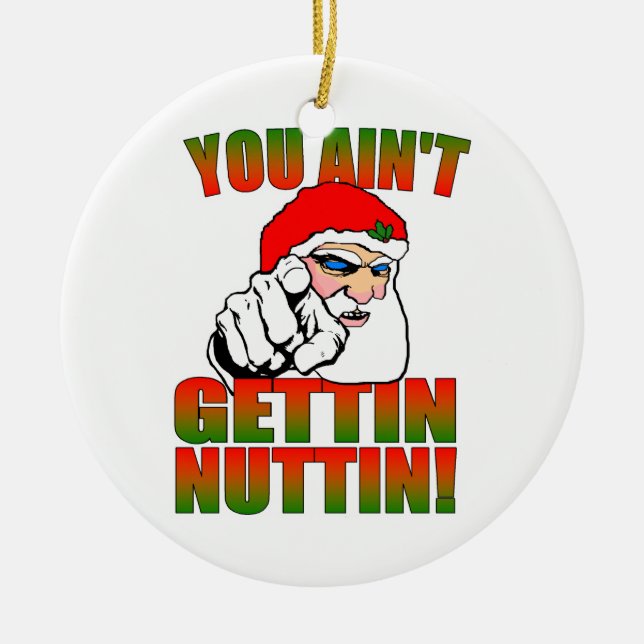 Mad Santa jul Ornament (Framsidan)
