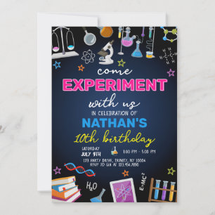 Mad Science Birthday Inbjudningar