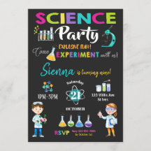Mad Science Party Birthday Investigation Girl