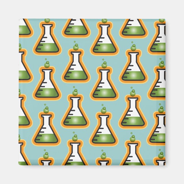 Mad Scientist Beakers Magnet (Framsidan)