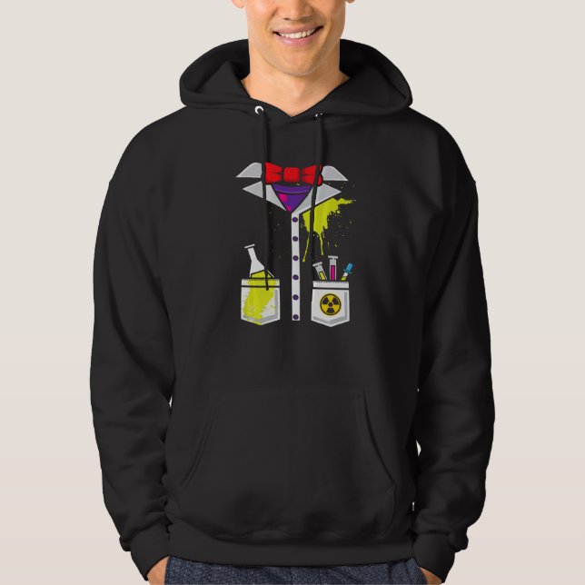 Mad Scientist Costume Halloween Carnival Science C Hoodie (Framsida)