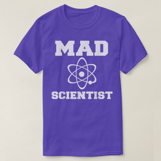 Mad Scientist Costume Nerd Chemistry Funny Science T Shirt (Design framsida)