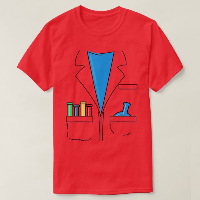 Mad Scientist Costume Nerd Chemistry Funny Science T Shirt (Design framsida)