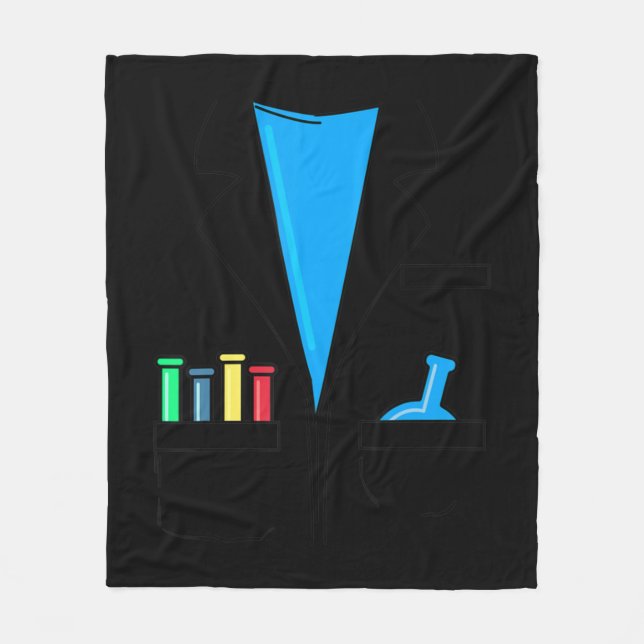 Mad Scientist Costume Nerd Chemistry Roligt Scienc Fleecefilt (Framsidan)